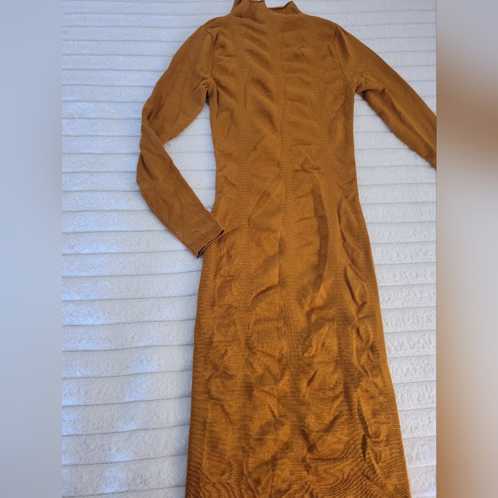 Elegant Mustard Dress